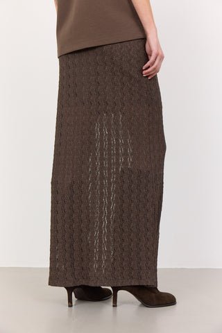 LR-LAICA 1 Skirt Dark brown