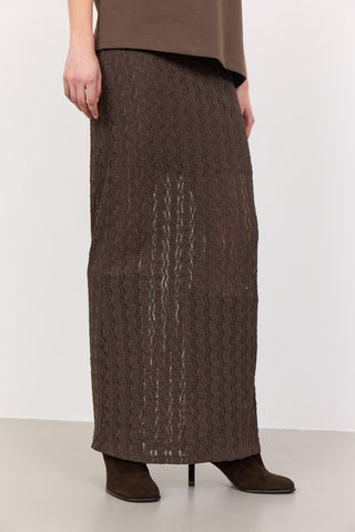 LR-LAICA 1 Skirt Dark brown