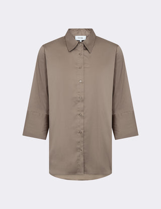 LR-ISLA SOLID 124 Shirt Dark Sand