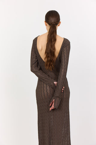 LR-LAICA 4 Dress Dark brown