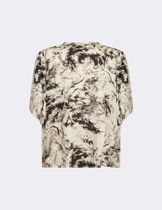 LR-LINDA 2 Blouse Dark brown