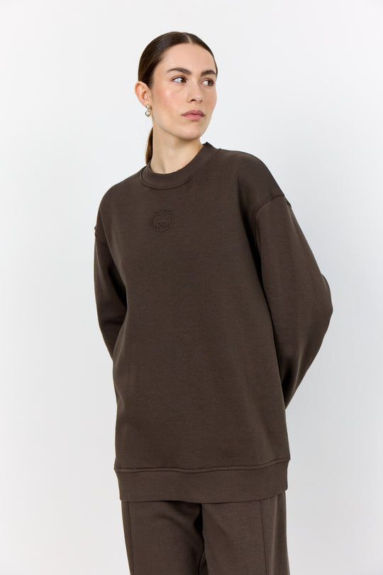 LR-NUKA 12 Sweatshirt Dark brown