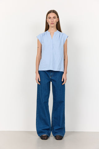LR-NAJA 19 Blouse Light blue