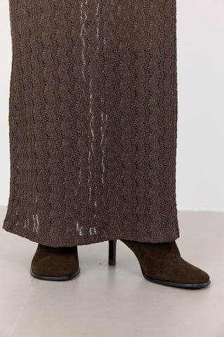 LR-LAICA 1 Skirt Dark brown