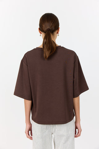 LR-EZRA 11 T-shirt Dark brown