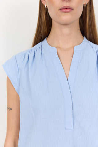 LR-NAJA 19 Blouse Light blue