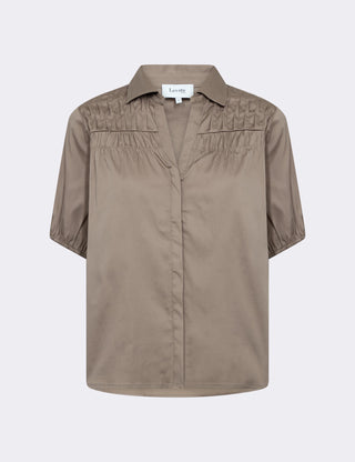 LR-ISLA SOLID 129 Shirt Dark Sand
