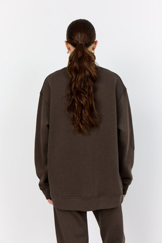 LR-NUKA 12 Sweatshirt Dark brown