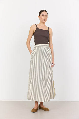 LR-LUCILLA 4 Skirt Dark brown