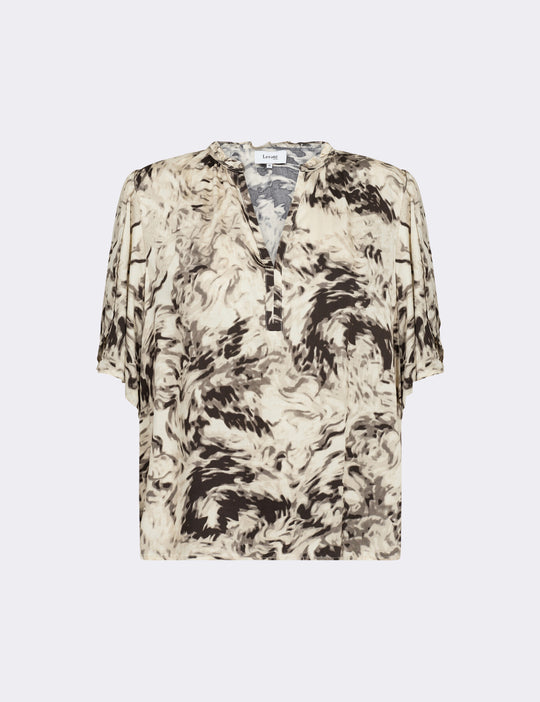 LR-LINDA 2 Blouse Dark brown