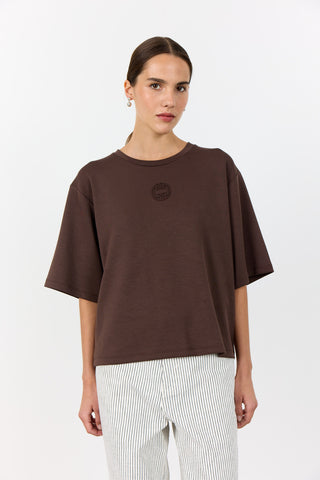 LR-EZRA 11 T-shirt Dark brown
