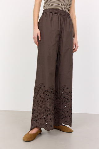 LR-GROLET 6 Pants Dark brown