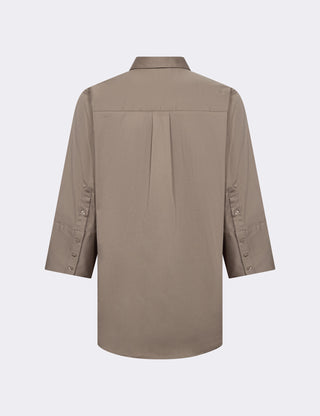 LR-ISLA SOLID 124 Shirt Dark Sand