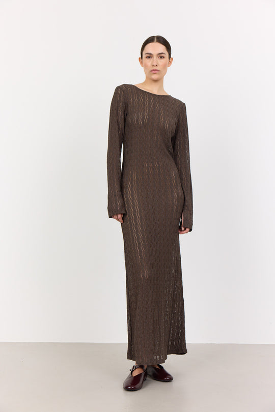 LR-LAICA 4 Dress Dark brown