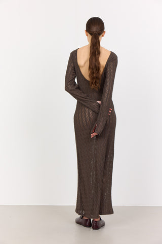 LR-LAICA 4 Dress Dark brown