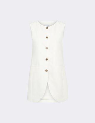 LR-LAURA 2 Waistcoat Off white