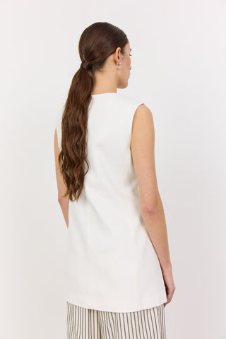 LR-LAURA 2 Waistcoat Off white