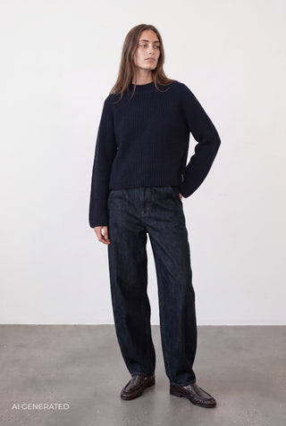 BL-ALVINA ART 2 Knit Navy