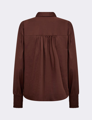 LR-ISLA SOLID 117 Shirt Dark brown
