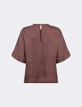 LR-THALIA 2 Blouse Dark brown