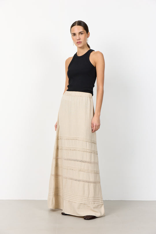 LR-NAJA 64 Skirt Light sand