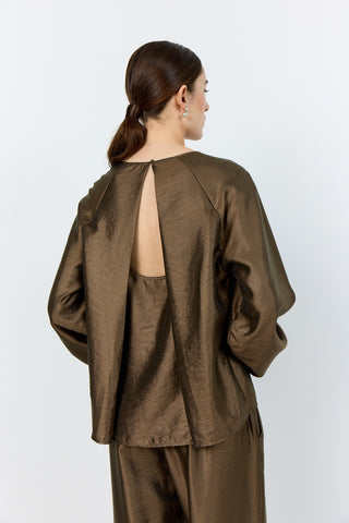 LR-NESSA 2 Blouse Light brown