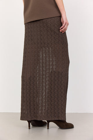 LR-LAICA 1 Skirt Dark brown