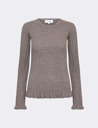 LR-ISMAILA 13 Pullover Light brown