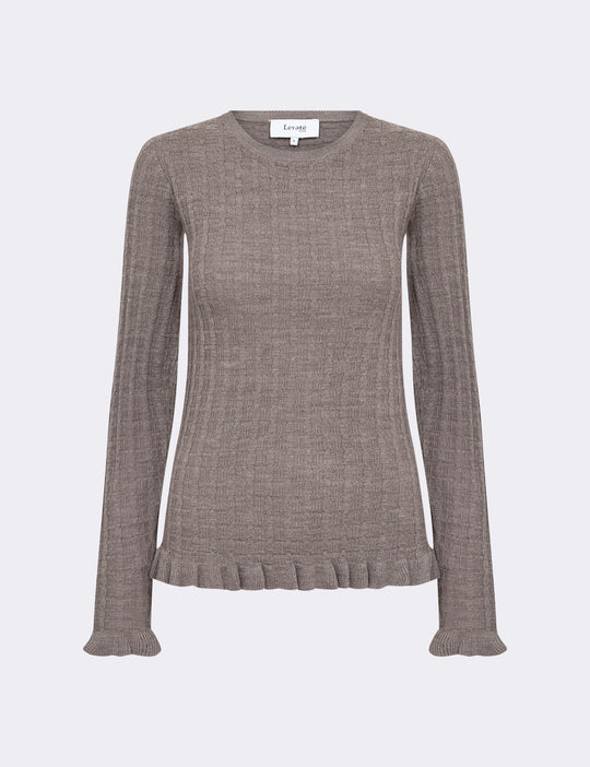 LR-ISMAILA 13 Pullover Light brown