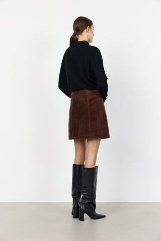 LR-ORLANDO 2 Skirt Dark brown