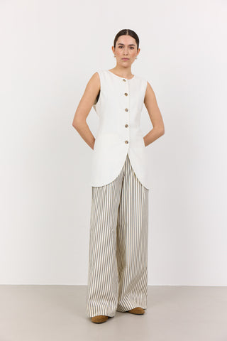 LR-LAURA 2 Waistcoat Off white
