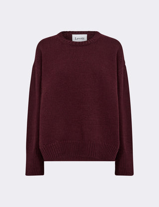 LR-PERLE 1 Pullover Bordeaux