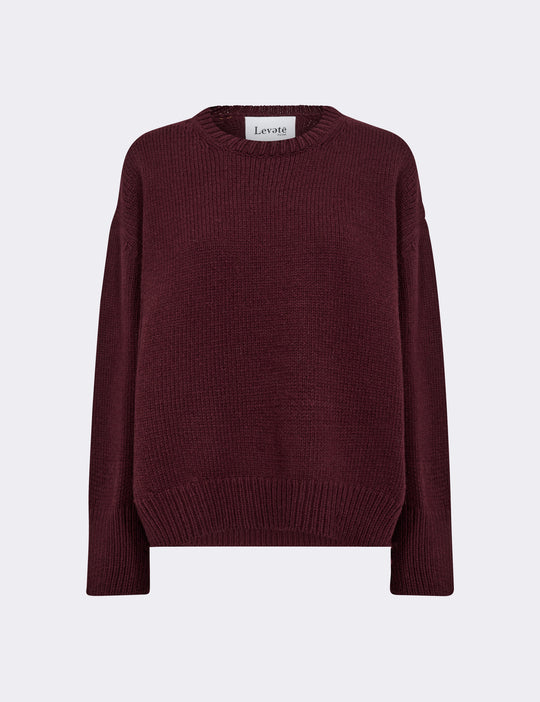 LR-PERLE 1 Pullover Bordeaux