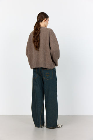 LR-PERLE 1 Pullover Light brown