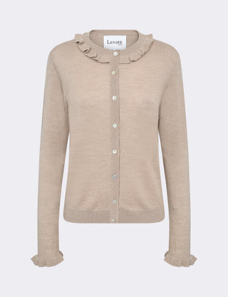 LR-ISMAILA 14 Cardigan Light brown