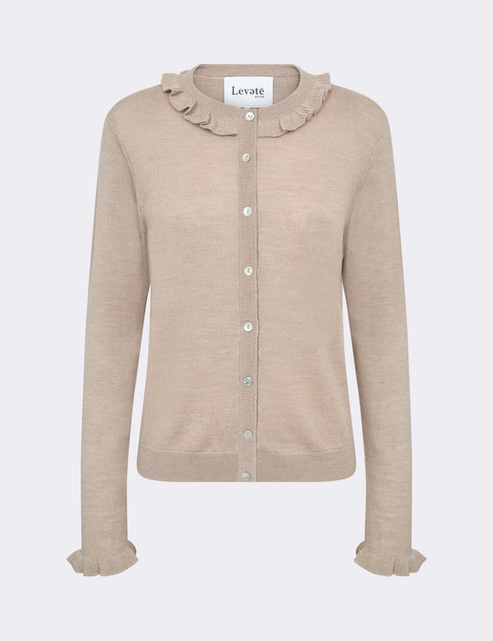 LR-ISMAILA 14 Cardigan Light brown