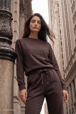 LR-NUKA 11 Sweatshirt Dark brown