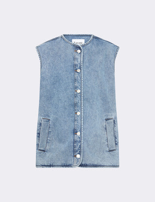 LR-KOSA 3 Waistcoat Light blue