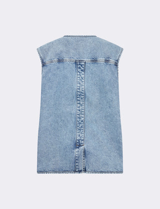 LR-KOSA 3 Waistcoat Light blue