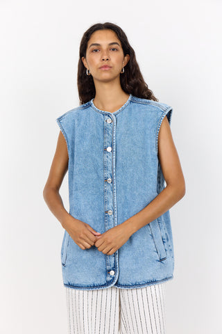 LR-KOSA 3 Waistcoat Light blue