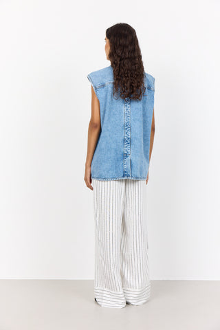 LR-KOSA 3 Waistcoat Light blue