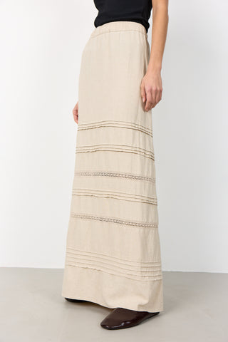 LR-NAJA 64 Skirt Light sand