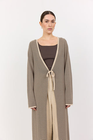 LR-LILY 2 Cardigan Dark Sand