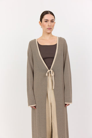 LR-LILY 2 Cardigan Dark Sand