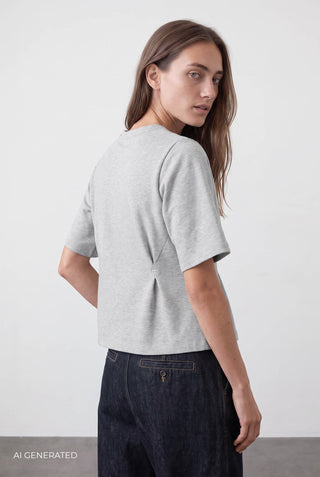 BL-ALONA ART 3 T-shirt Light grey