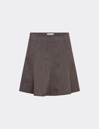 LR-OBASSIE 2 Skirt Dark brown