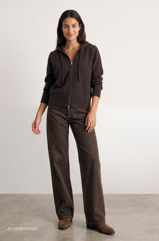 LR-ISMAILA 22 Pullover Dark brown