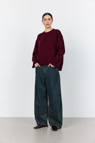 LR-PERLE 1 Pullover Bordeaux