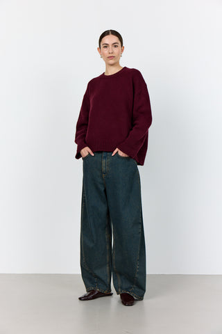 LR-PERLE 1 Pullover Bordeaux