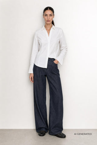 LR-ISLA SOLID 130 Shirt White